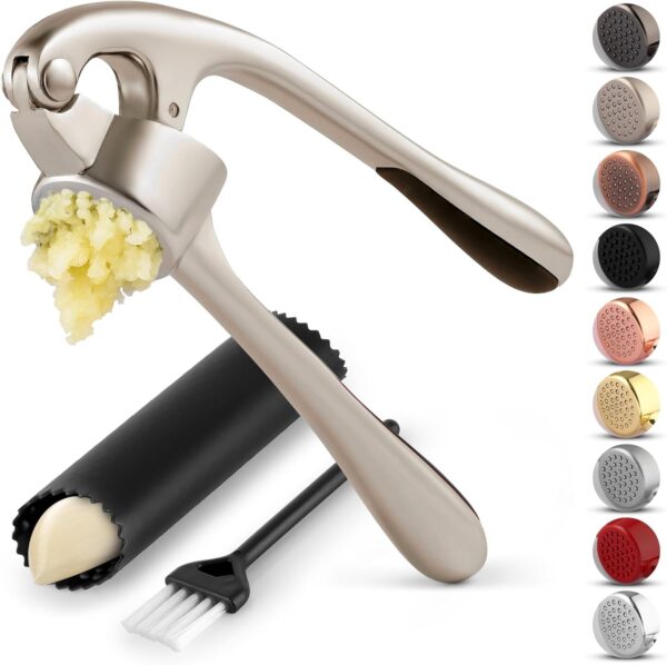 Premium Garlic Press Set – Rust-Proof & Dishwasher Safe