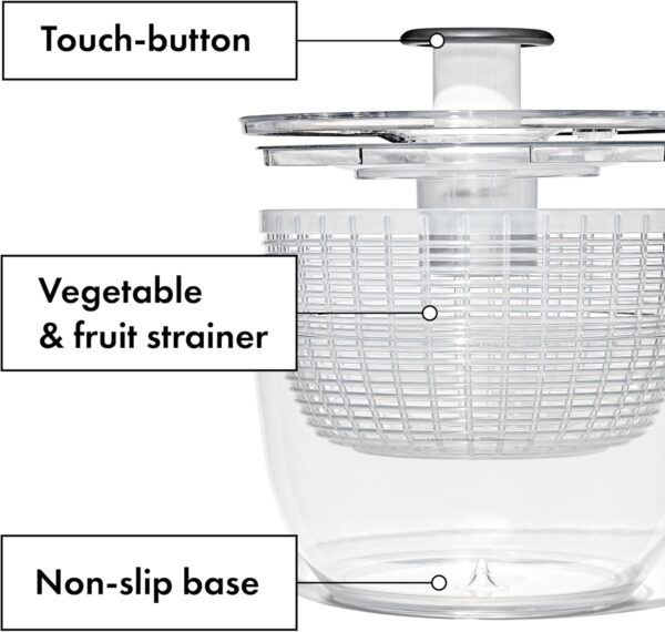 Good Grips Large Salad Spinner – 6.22 Qt. Capacity - Image 3