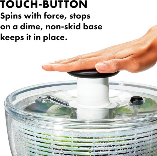 Good Grips Large Salad Spinner – 6.22 Qt. Capacity - Image 6