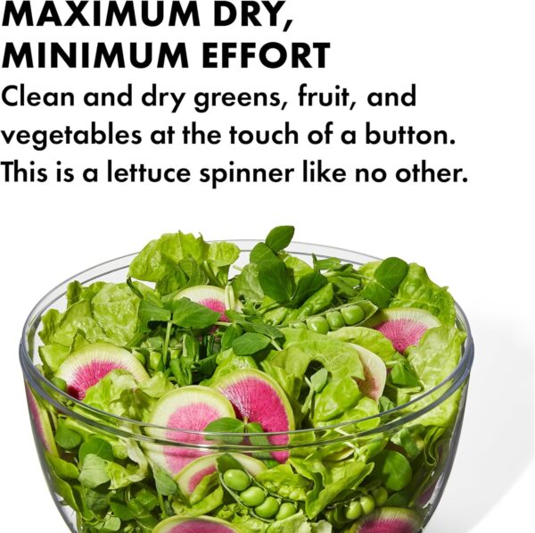 Good Grips Large Salad Spinner – 6.22 Qt. Capacity - Image 4