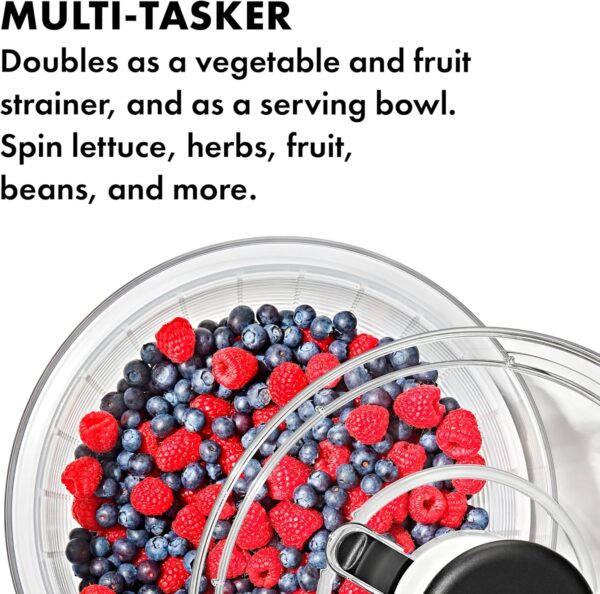Good Grips Large Salad Spinner – 6.22 Qt. Capacity - Image 5